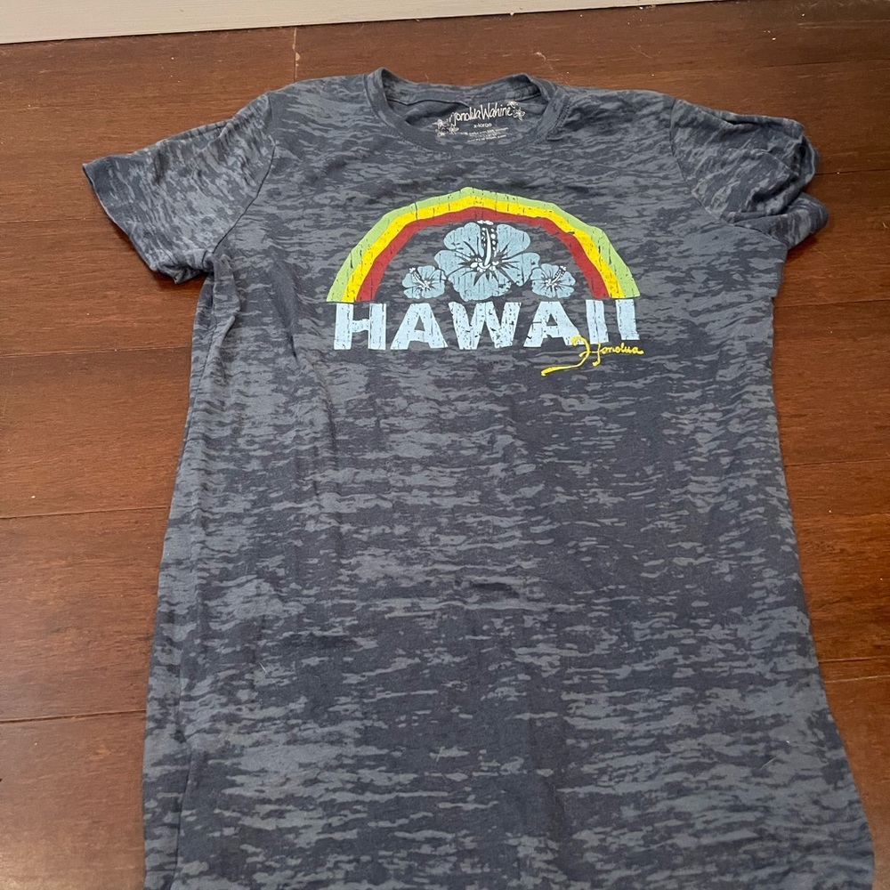 guc honolua wahine Hawaii distressed Graphic T-Shirt - Blue xl